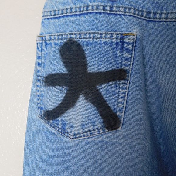 Carhartt Relaxed Fit Custom Art Jeans Size 40x30 5 Pocket Design Denim Logo - Picture 14 of 16